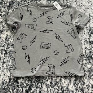 Old Navy Gray Kids Tee with Fun Graphics XS (5)